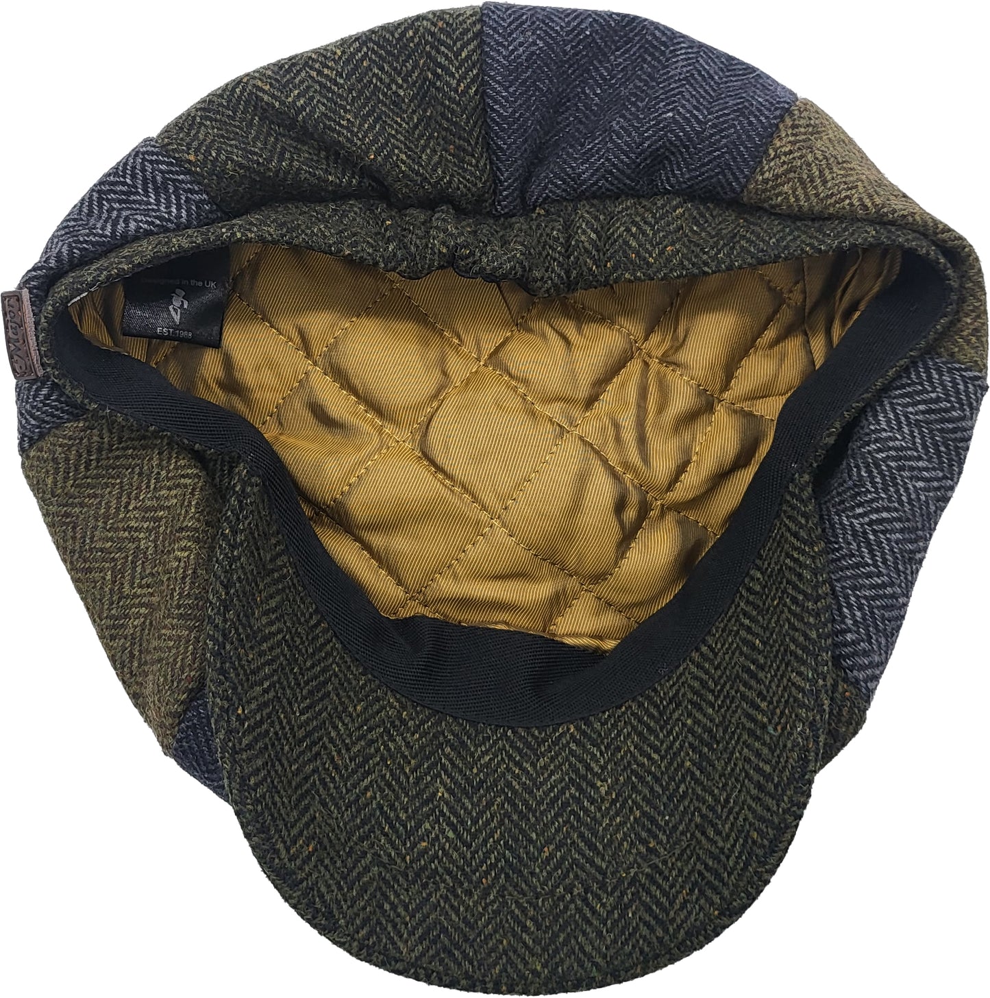 Patchwork Eight Panel Newsboy Cap 38268