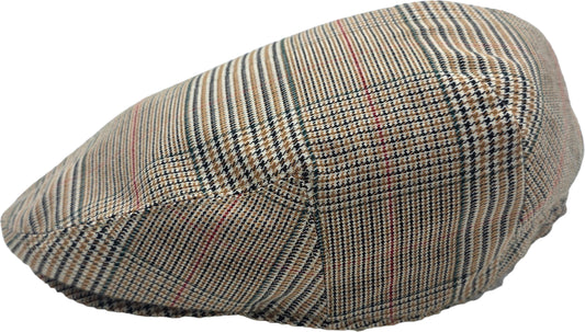 Casual Outdoor Checked Summer Flat Cap 4001