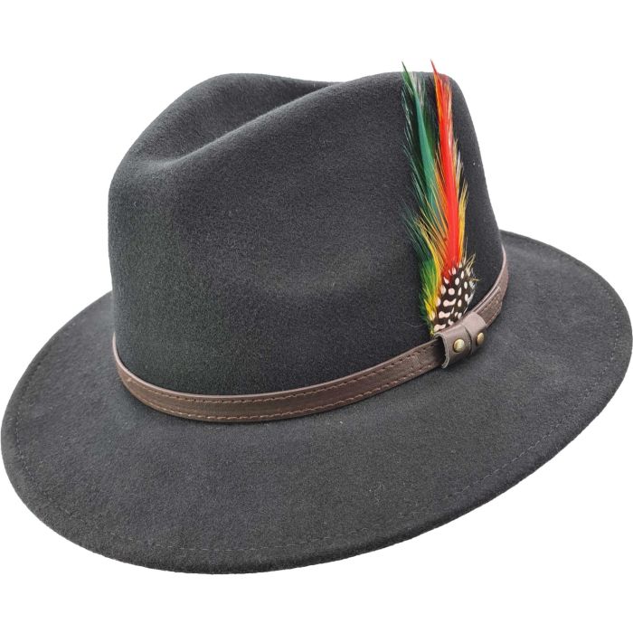 Classic Black Fedora Hat
