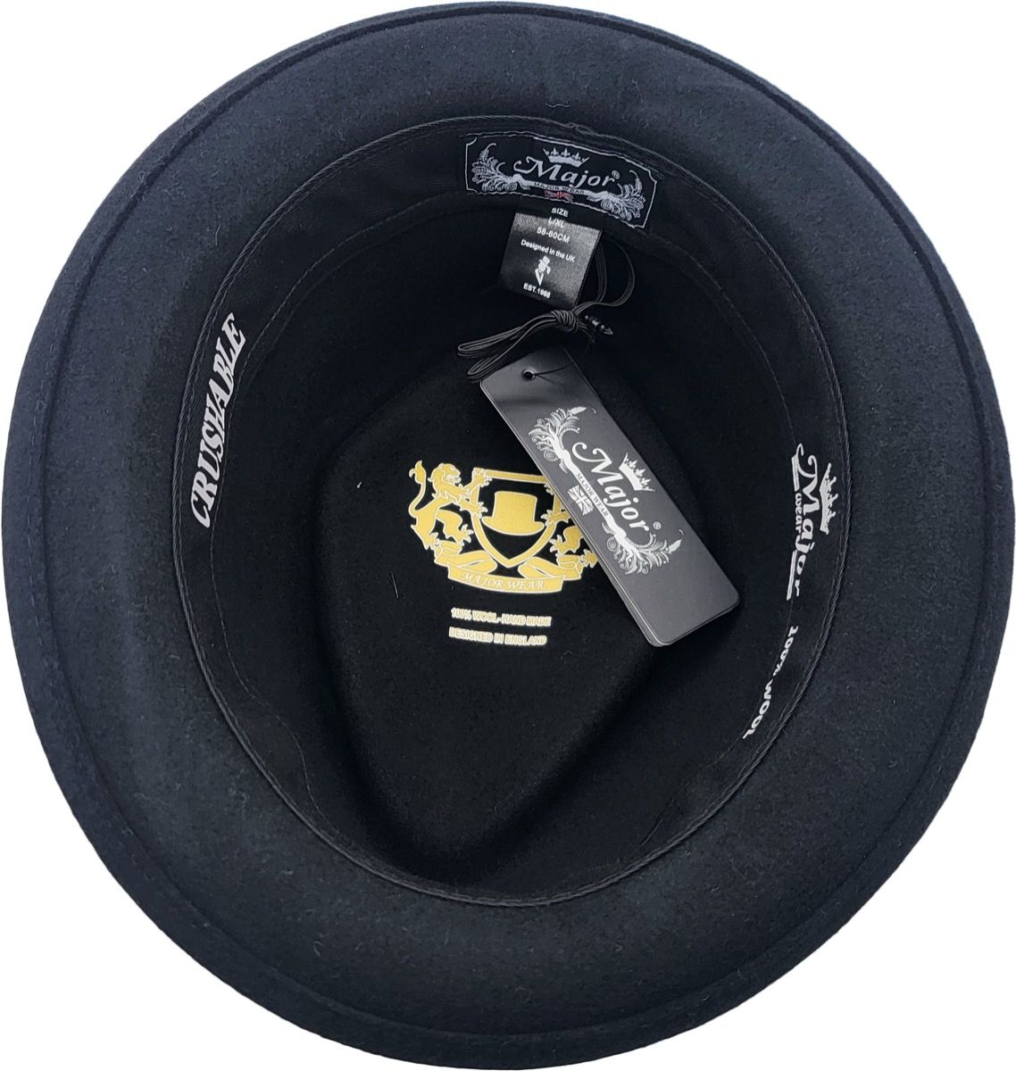 Classic Diamond Crown Pork Pie Hat