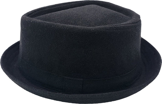 Classic Wool Blend Diamond Shape Pork Pie