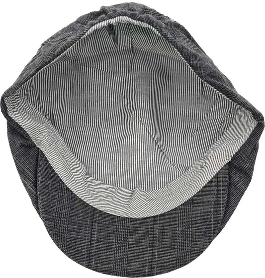 Mens Casual Outdoor Checked Flat Cap 3439