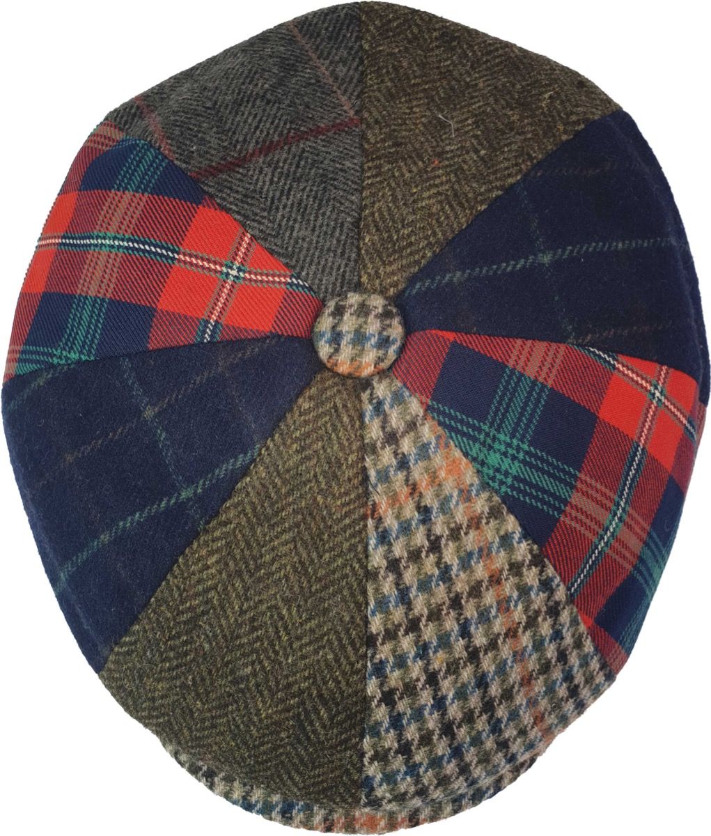 Patchwork Eight Panel Newsboy Cap