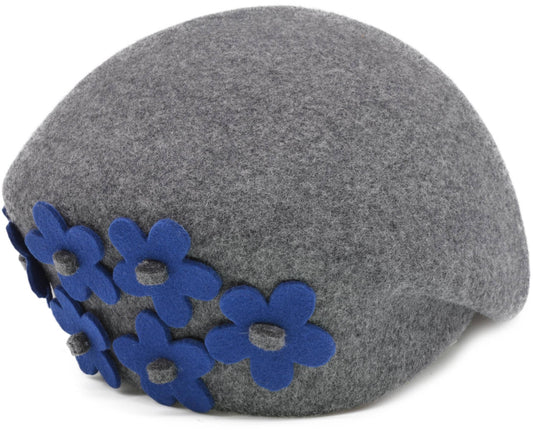 Womens Wool Felt Vintage Cloche Hat