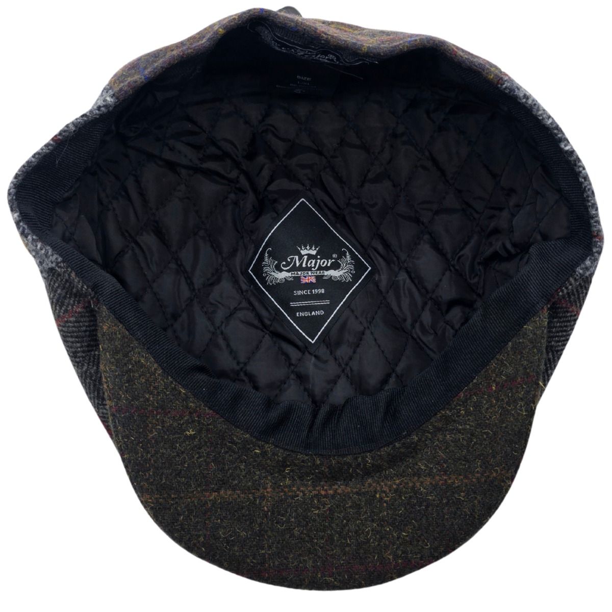 Wool Patchwork Newsboy Cap