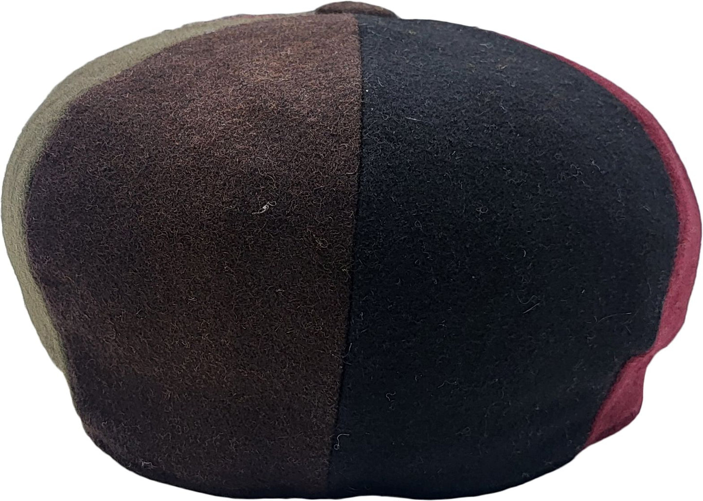 Wool Patchwork Newsboy Cap