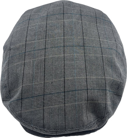 Mens Casual Outdoor Checked Flat Cap 3436