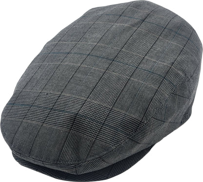 Mens Casual Outdoor Checked Flat Cap 3436