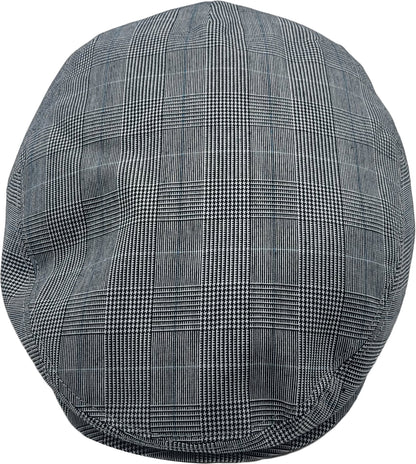 Mens Casual Outdoor Checked Flat Cap 3436