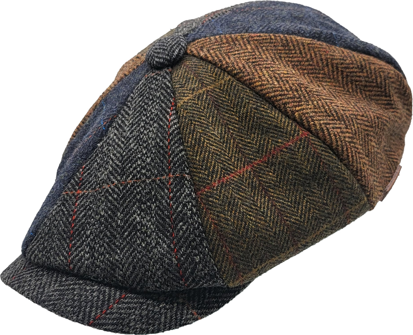 Patchwork Eight Panel Newsboy Cap 38267