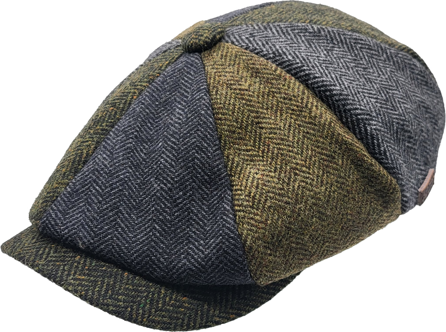 Patchwork Eight Panel Newsboy Cap 38268
