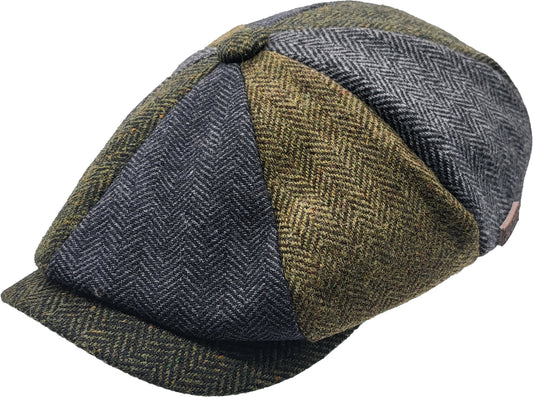 Patchwork Eight Panel Newsboy Cap 38268