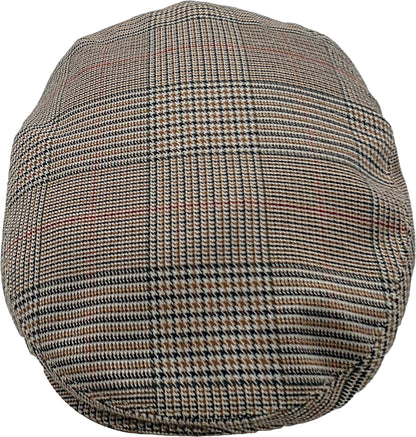 Casual Outdoor Checked Summer Flat Cap 4001