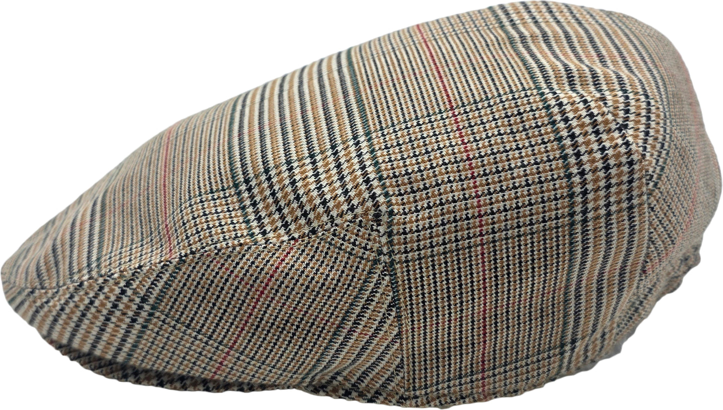 Casual Outdoor Checked Summer Flat Cap 4001