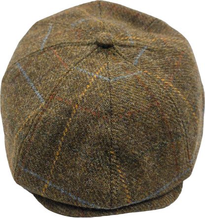 Check Tweed Newsboy Cap 40257