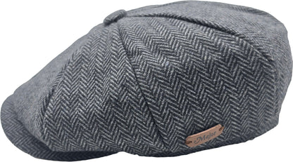 Classic Herringbone Newsboy Cap 4153