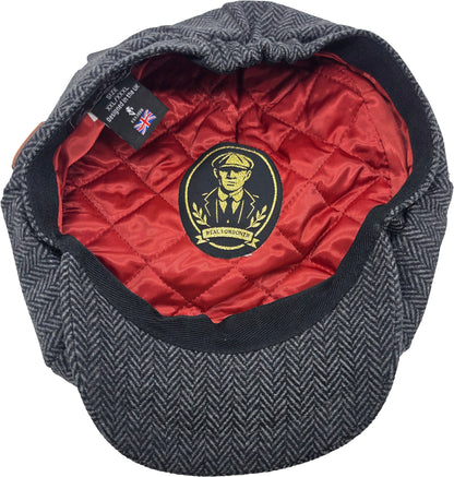 Classic Herringbone Newsboy Cap 4153