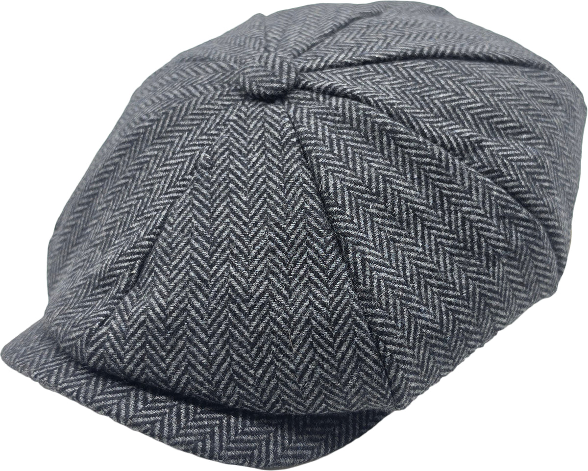 Classic Herringbone Newsboy Cap 4153
