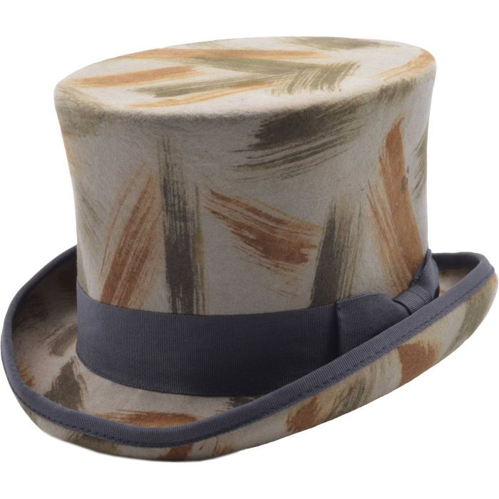 Brushed Patterned Top Hat