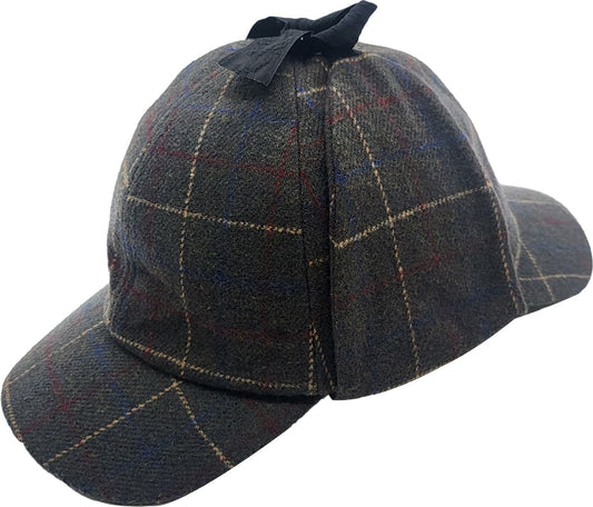 Checked Sherlock Holmes Deerstalker Hat