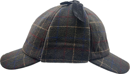 Checked Sherlock Holmes Deerstalker Hat