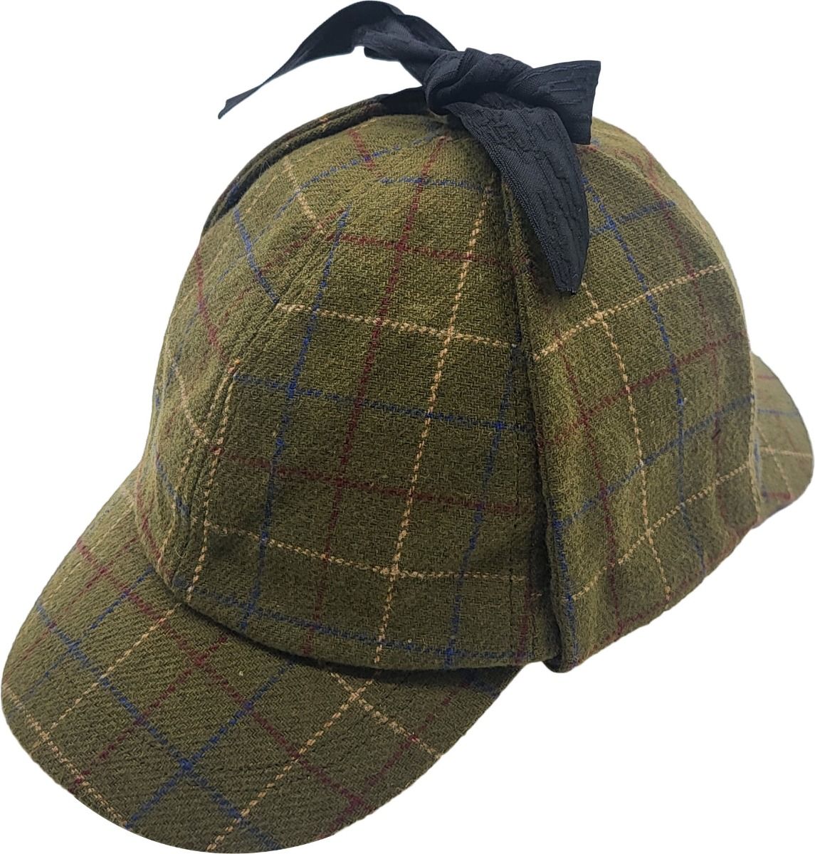 Checked Sherlock Holmes Deerstalker Hat
