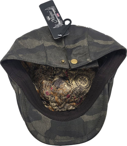 Classic Camouflage Wax Flat Caps.