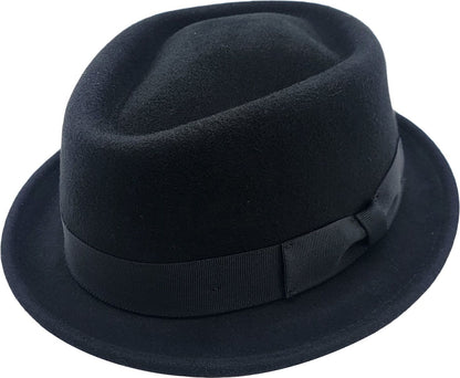 Classic Diamond Crown Pork Pie Hat