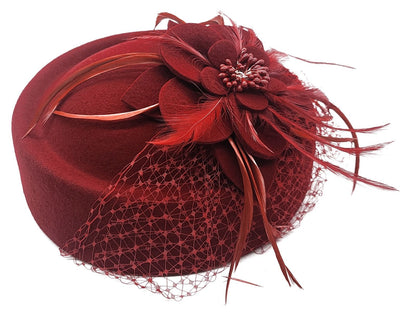 Classic Pillbox Facinator Hat