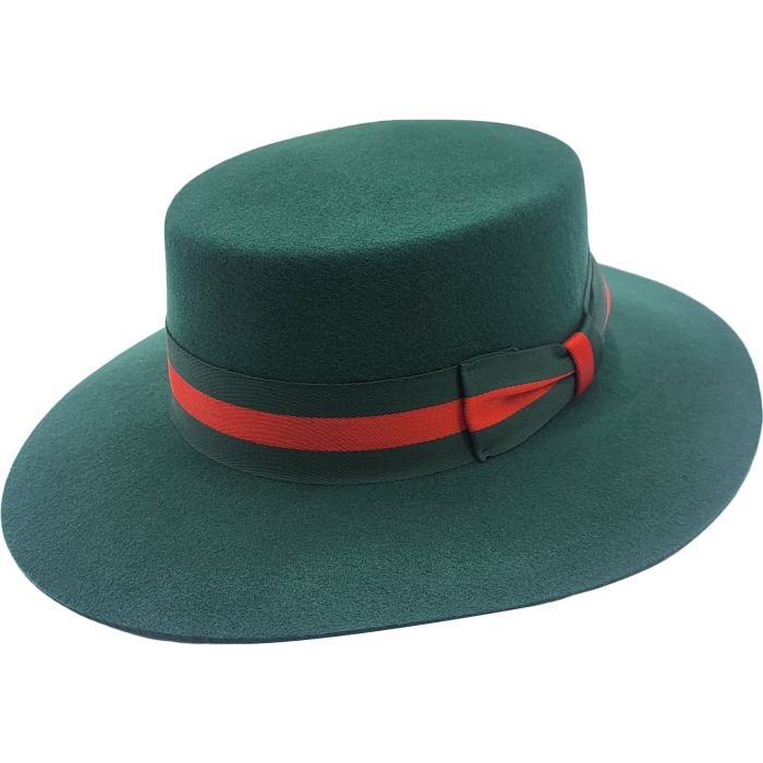 Classic Wool Felt Boater Hat