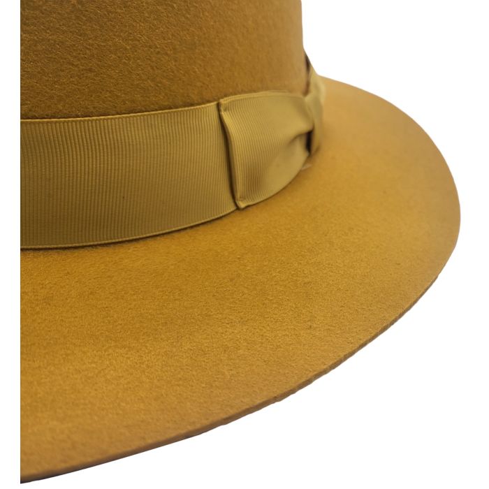 Classic Wool Felt Boater Hat