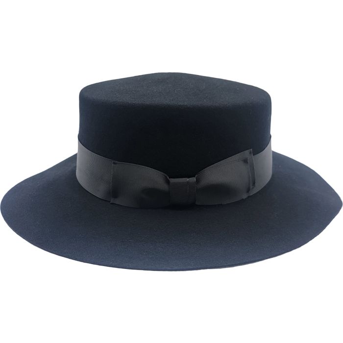 Classic Wool Felt Boater Hat