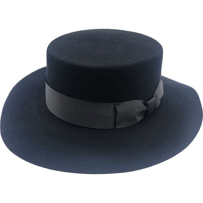 Classic Wool Felt Boater Hat