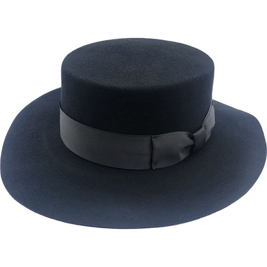 Classic Wool Felt Boater Hat