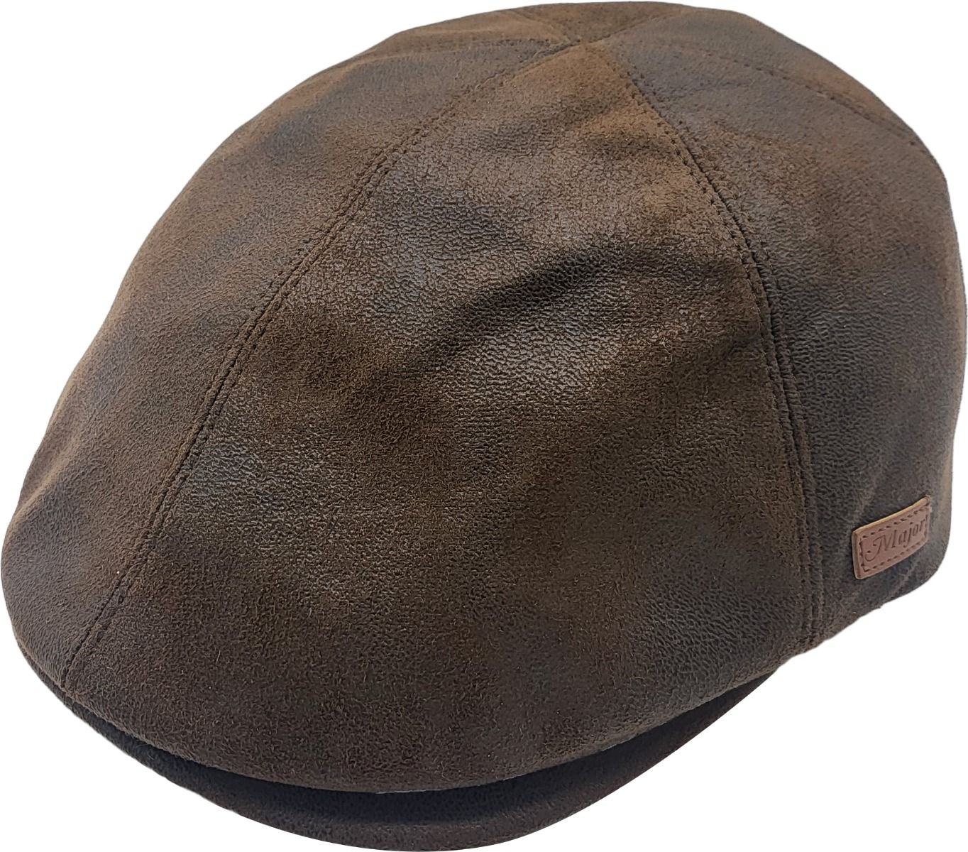 Faux Suede Leather Flat Cap