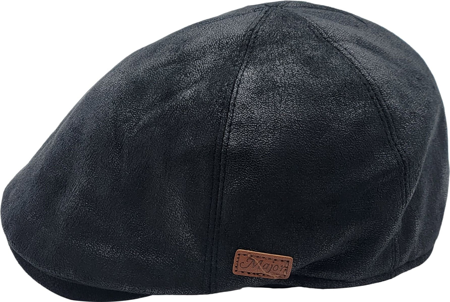 Faux Suede Leather Flat Cap