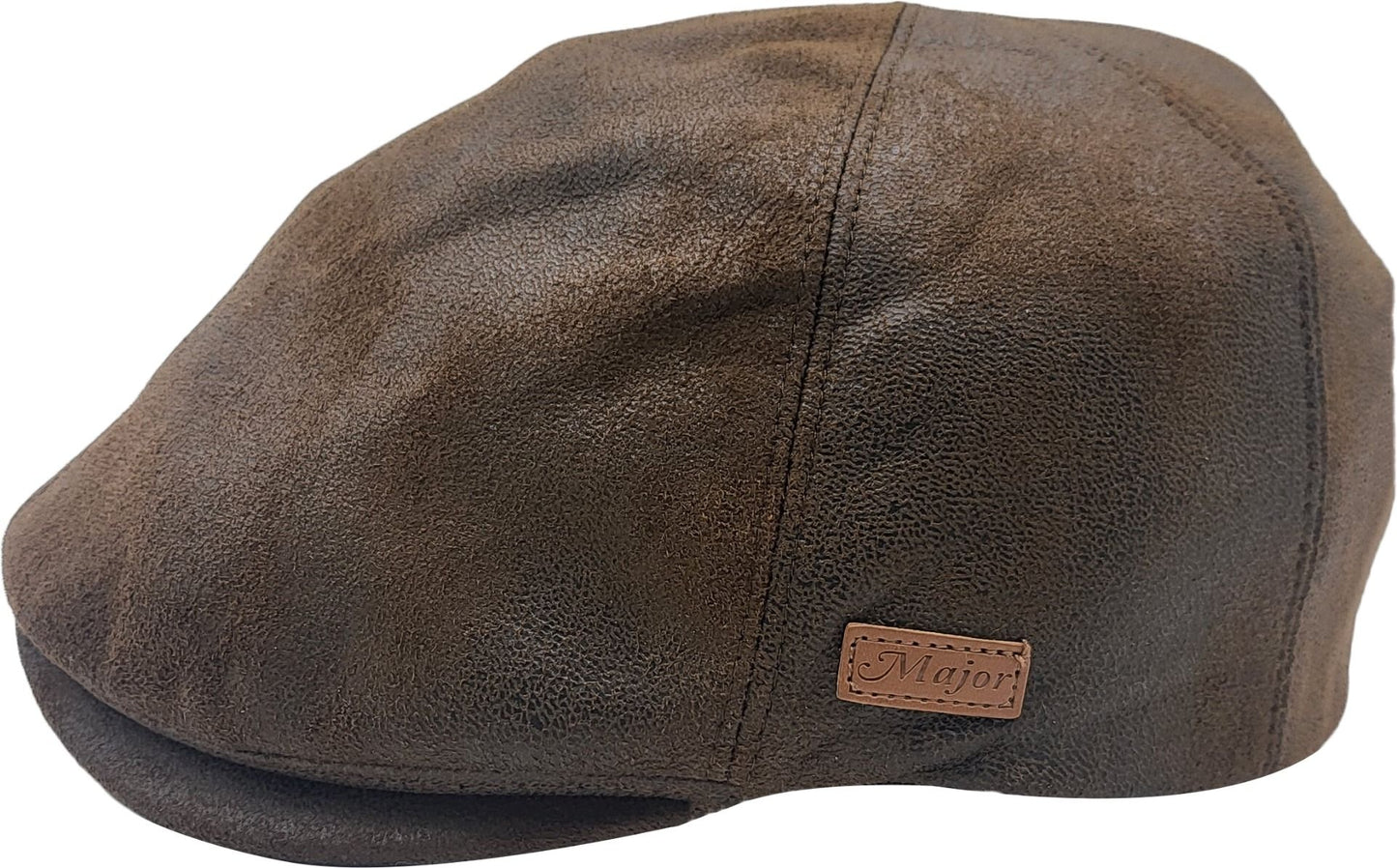 Faux Suede Leather Flat Cap