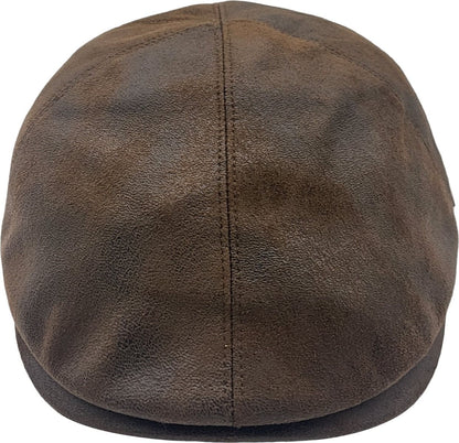 Faux Suede Leather Flat Cap