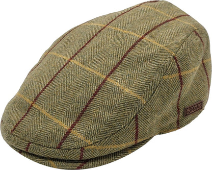 Classic Herringbone Checked Flat Cap
