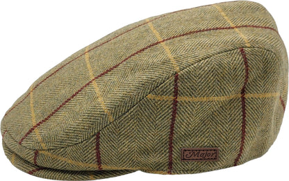 Classic Herringbone Checked Flat Cap