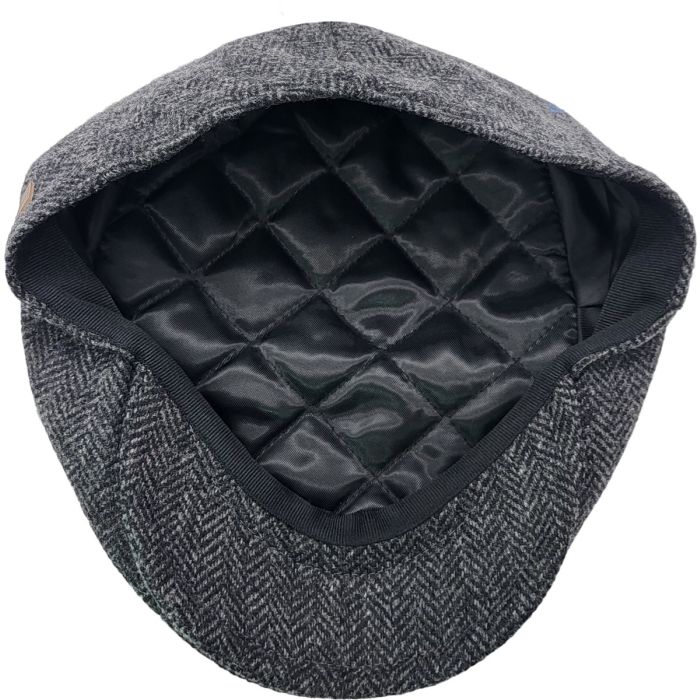 Herringbone Tweed Flat Cap