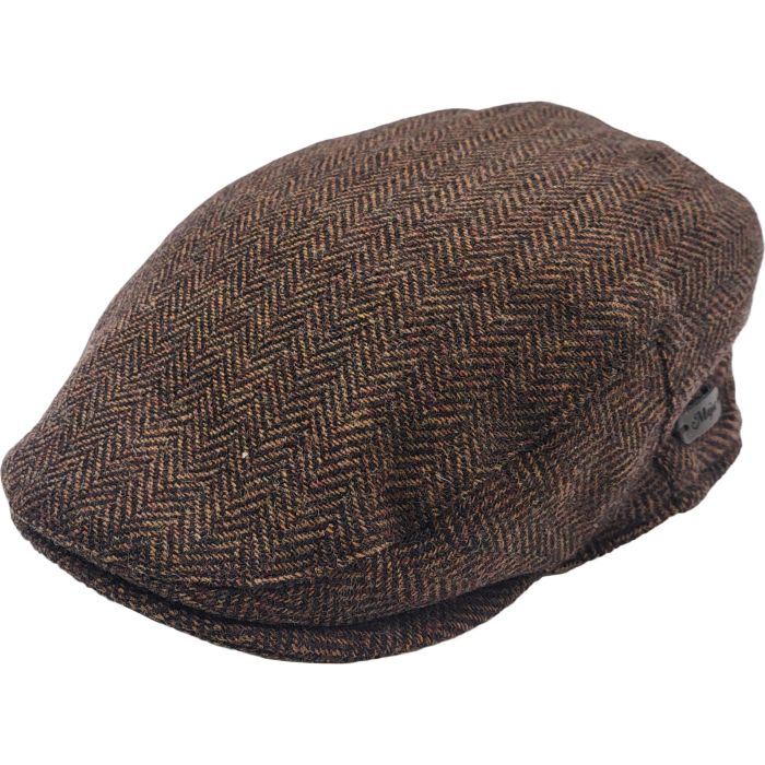 Herringbone Tweed Flat Cap