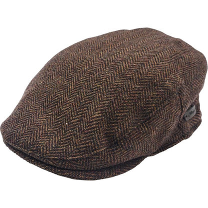 Herringbone Tweed Flat Cap