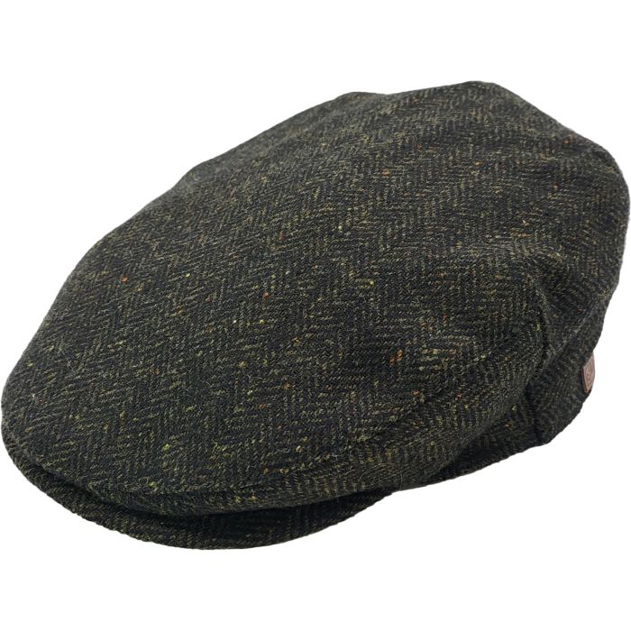Herringbone Tweed Flat Cap