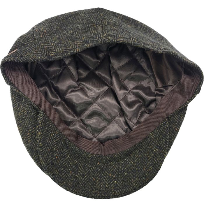 Herringbone Tweed Flat Cap