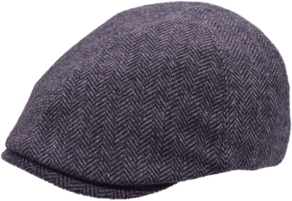 Herringbone Tweed Flat Cap