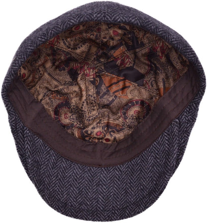 Herringbone Tweed Flat Cap