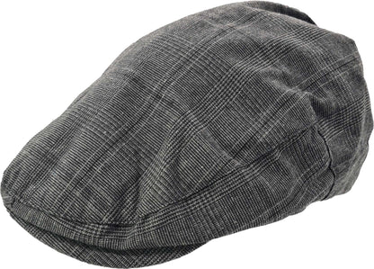 Mens Casual Outdoor Checked Flat Cap 3439