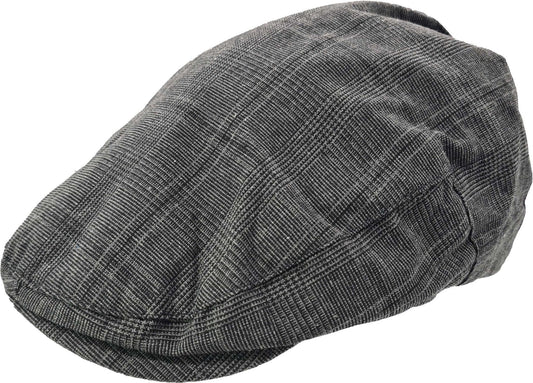 Mens Casual Outdoor Checked Flat Cap 3439