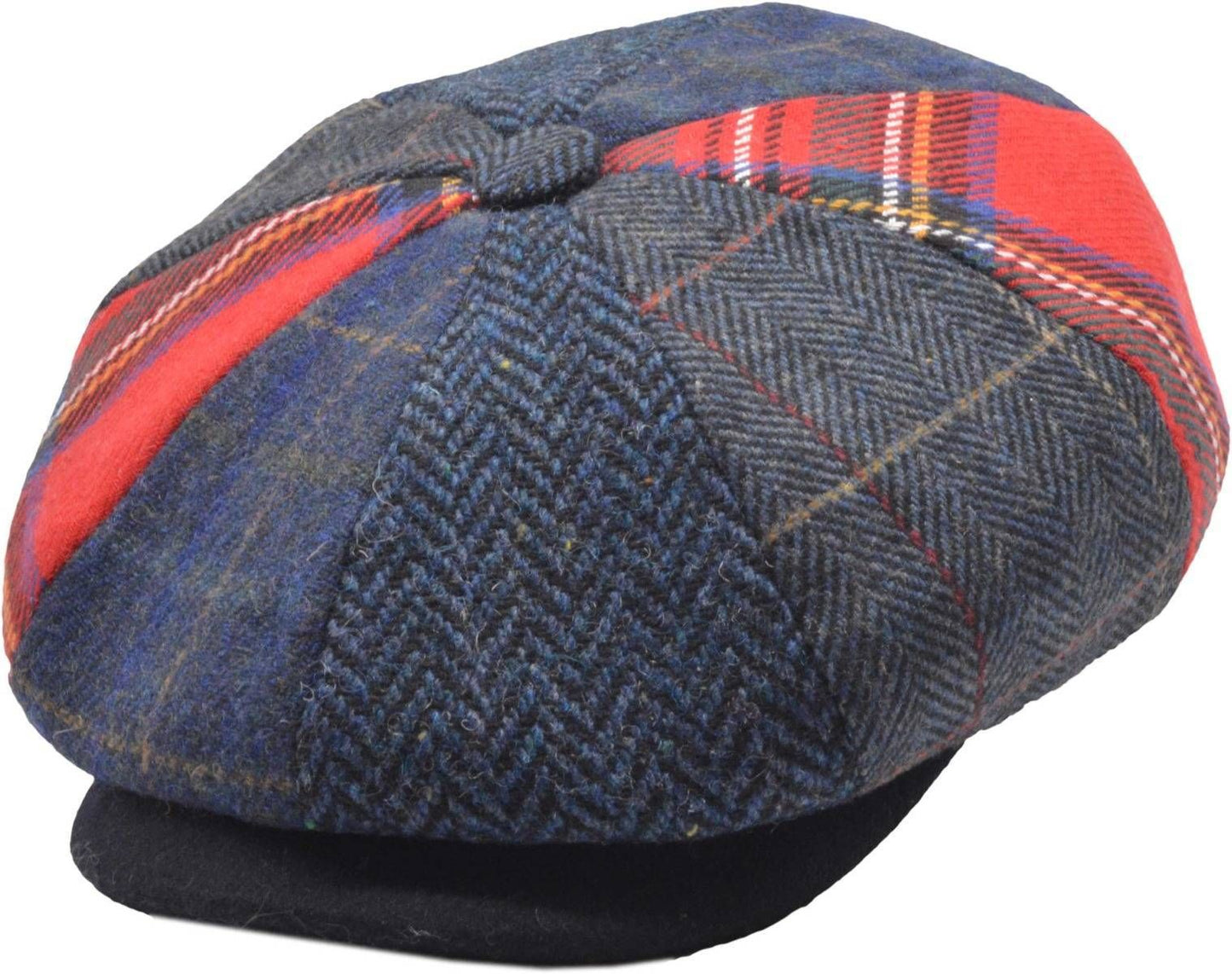 Patchwork Eight Panel Newsboy Cap
